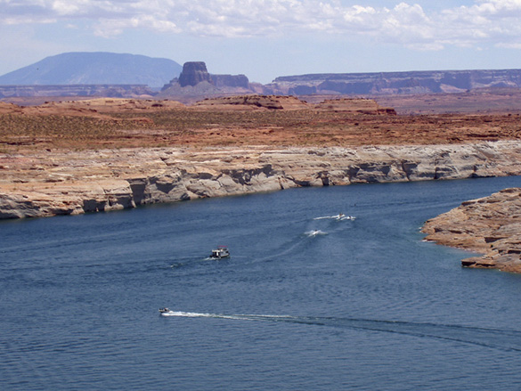Boats on Lake Powell